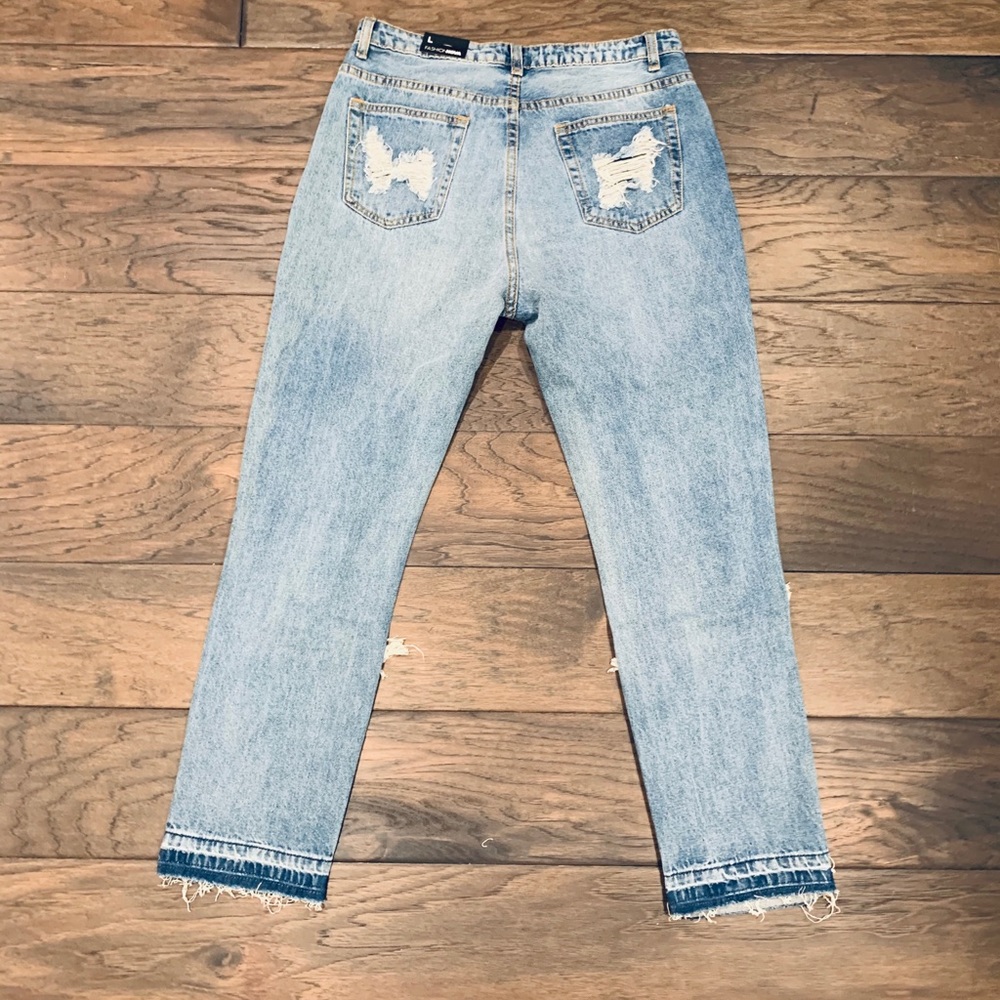 Distressed jeans